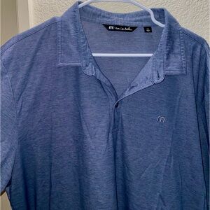 TravisMathew Polo Shirt XXL – Light Blue